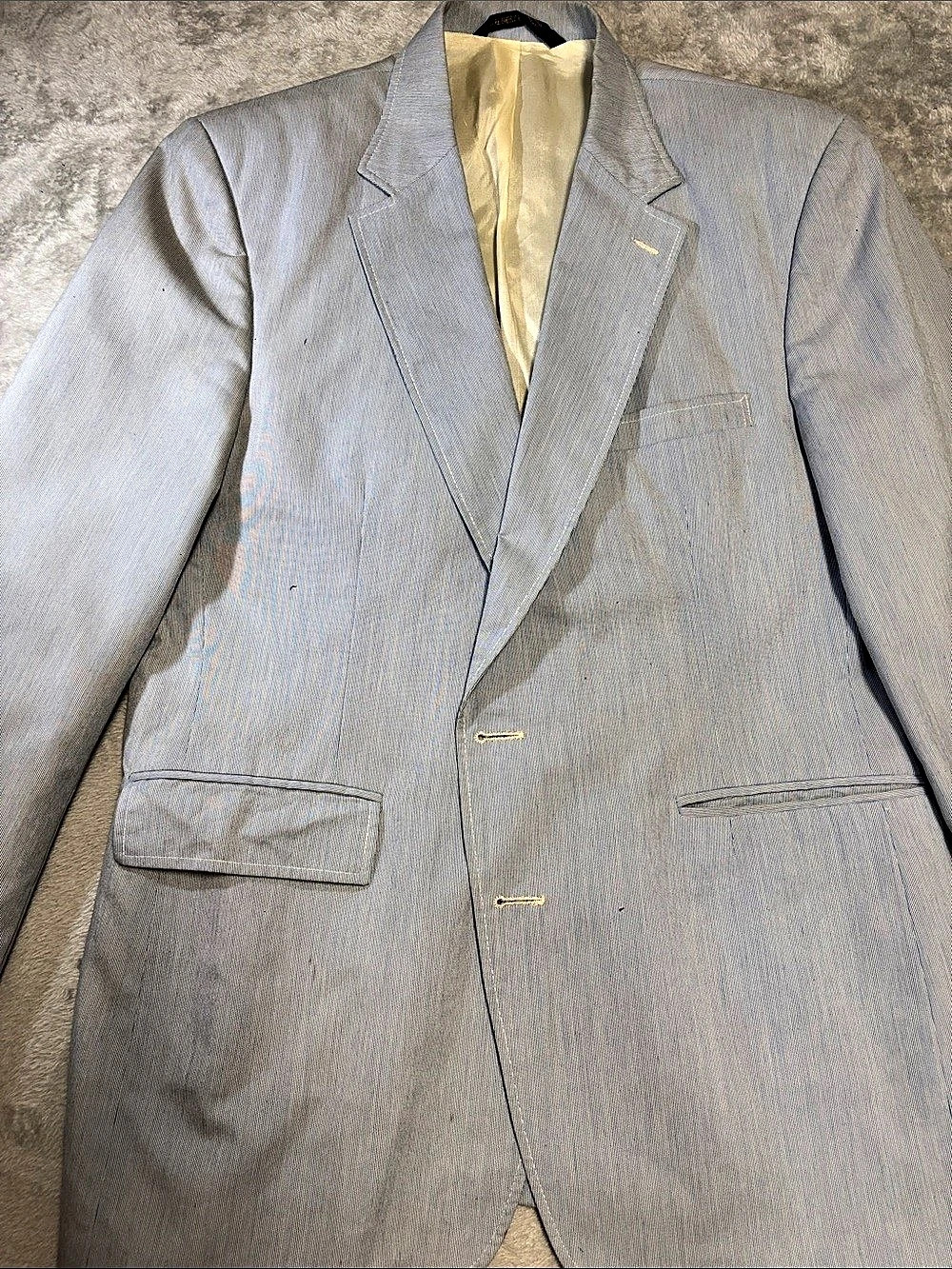 Vintage Oakton Men's Sport Coat Blue Size 44R W 39